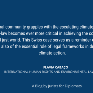 Granny Green vs. Swiss Scream: Upholding Climate Justice and the Rule-of-Law